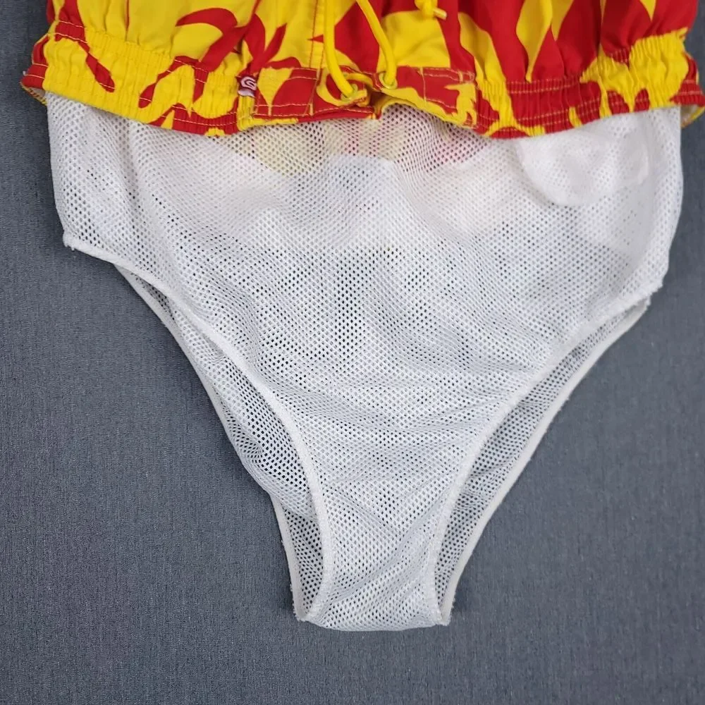 Ocean Pacific OP‎ Shorts Mens XL (Fits 34x10) Hawaiian Baggy Lined Swim Trunks